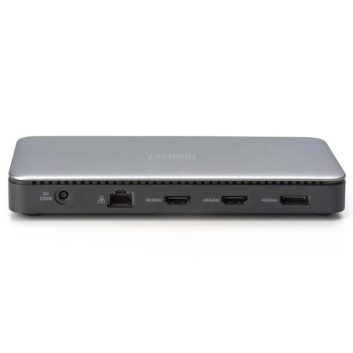 Порт-реплікатор Digitus USB-C > 2xHDMI/DP/2xUSB-A/USB-C/SD/MicroSD/RJ54/DC/Audio (DA-70917)