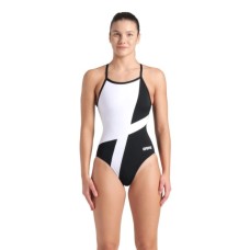 Купальник Arena Diamond Swimsuit Lightdrop Bac 007757-510 чорний, білий 40 (3468337387794)