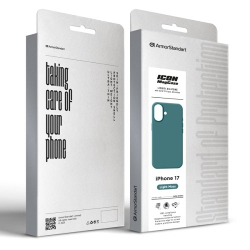 Чохол до мобільного телефона Armorstandart Icon2 MagCase Apple iPhone 17 Light Moss (ARM89580)