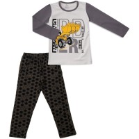 Піжама дитяча BiyoKids з довгим рукавом (5523-98B-gray)