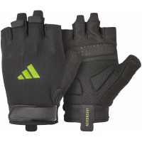 Рукавички для фітнесу Adidas Essential Training Gloves ADGB-15003GN чорний, зелений L (885652025973)
