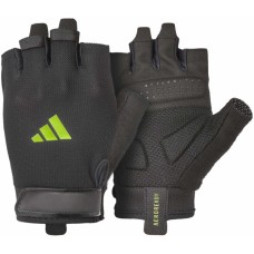 Рукавички для фітнесу Adidas Essential Training Gloves ADGB-15003GN чорний, зелений L (885652025973)