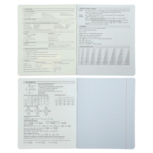 Зошит ZiBi предметний GRADIENT 48 аркушів клітинка, алгебра (ZB.1702-02)