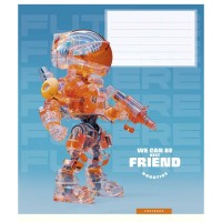 Зошит Школярик We can be best friend 12 аркушів клітинка (012-3461K)