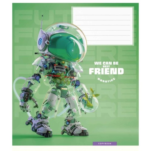 Зошит Школярик We can be best friend 12 аркушів клітинка (012-3461K)