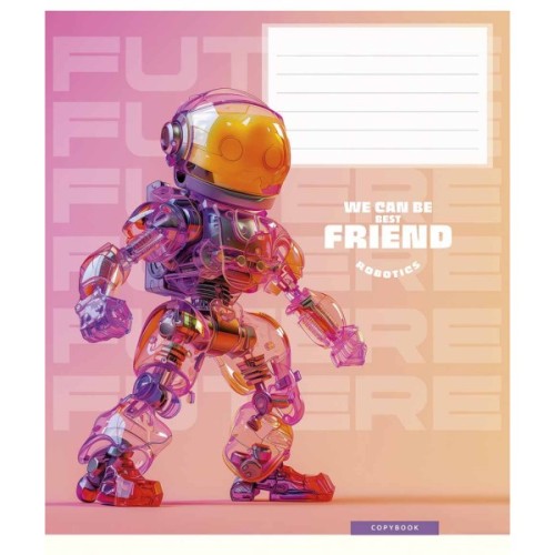 Зошит Школярик We can be best friend 12 аркушів клітинка (012-3461K)