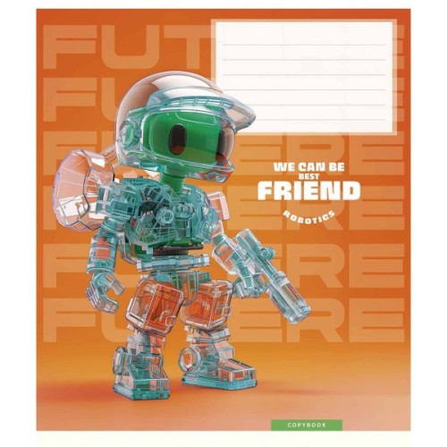 Зошит Школярик We can be best friend 12 аркушів клітинка (012-3461K)