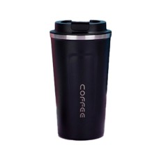 Термокружка Merlion MugCoffe 500 мл з відкидною кришкою, чорна (MugCoffe-500Black)