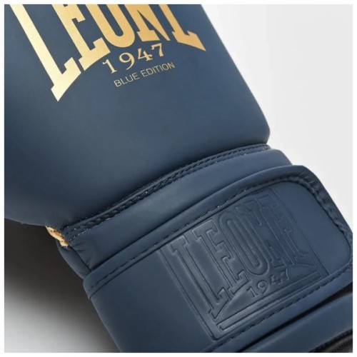 Боксерські рукавички Leone GN059B Blue Edition 10 унцій (капа в комплекті) (GN059B_Blue_10oz)