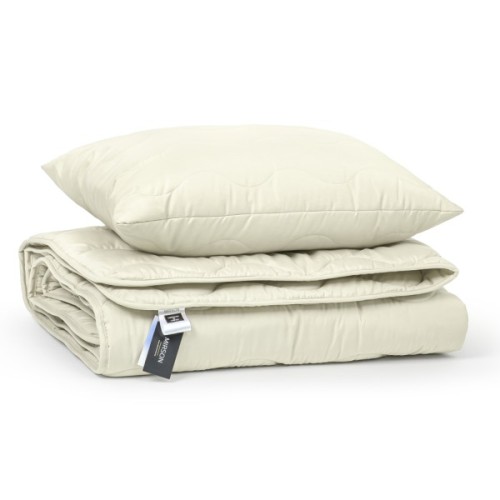 Ковдра MirSon Набір EcoSilk всесезонний №1659 Eco Light Krem Ковдра + поду (2200002655095)