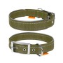 Нашийник для тварин Dog Extreme подвійний зі світловідбиваючою вставкою Ш 40 мм Д 46-58 см хакі (644831)
