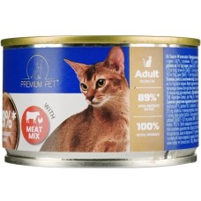 Паштет для котів PREMIUM PET м’ясне асорті 100 г (4820255191836)