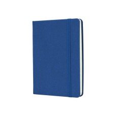 Книга записна Optima А6 MAGIC, тверда обкладинка, гумка, білий блок лінія, синій (O20388-02)