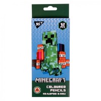 Олівці кольорові Yes 12 кол. Minecraft (290701)