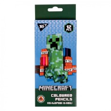 Олівці кольорові Yes 12 кол. Minecraft (290701)