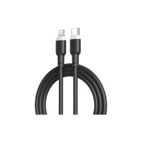 Дата кабель USB-C to Lightning 1.0m 20W liquid silicone NB208A black XO (6920680826810)