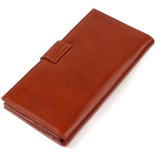 Портмоне Canpellini З натуральної шкіри Коричневе (21721)