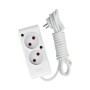 Мережевий подовжувач TECCO 2м 2 поста white (8681277841088)
