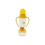 Пляшечка для годування Baby Team із силіконовою соскою і ручками 0+ 250 мл Жовта (1411)