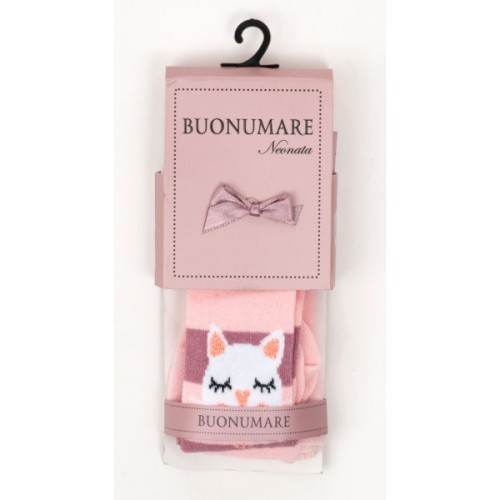 Колготки дитячі BNM з котиком (M0C0301-2076-68G-pink)
