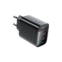 Зарядний пристрій Acefast 2xUSB-C + 1xUSB 67W GaN black (6974316284048)