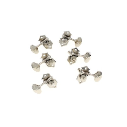 Кілки для гітари Graph Tech PRN-3422-N0 Acoustic 3+3 Butterbean Button Nickel (235526)