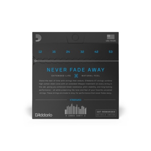 Струни для гітари D'Addario XT 80/20 Bronze Light (12-53) (XTABR1253)