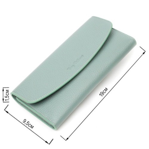 Гаманець Tony Bellucci З натуральної шкіри Сіро-зелений (21968)