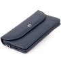 Гаманець ST Leather Зі шкіри Темно-синій (19317)