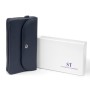 Гаманець ST Leather Зі шкіри Темно-синій (19317)