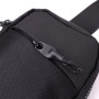 Сумка Vintage Слінг для подорожей з текстилю Чорна (22866)