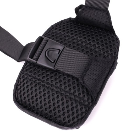 Сумка Vintage Слінг для подорожей з текстилю Чорна (22866)