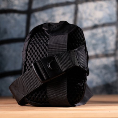 Сумка Vintage Слінг для подорожей з текстилю Чорна (22866)