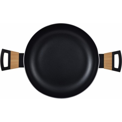 Сотейник Bergner Earth black з кришкою 28 см (BG-32038-BK)