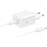 Зарядний пристрій Samsung USB-C 45W + cable USB-C to USB-C white (EP-T4511XWEGEU)