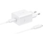 Зарядний пристрій Samsung USB-C 45W + cable USB-C to USB-C white (EP-T4511XWEGEU)
