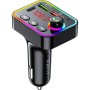FM модулятор Havit HV-FM819BT USB-A+USB-C PD24W RGB Black (HV-FM819BT)