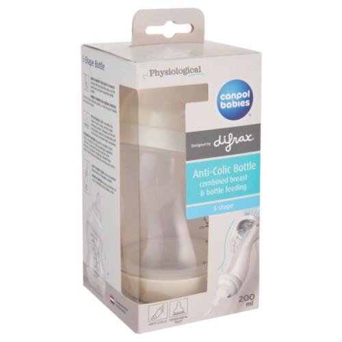 Пляшечка для годування Canpol babies S-Shape антиколікова широкоотворова 200 мл (24/201)