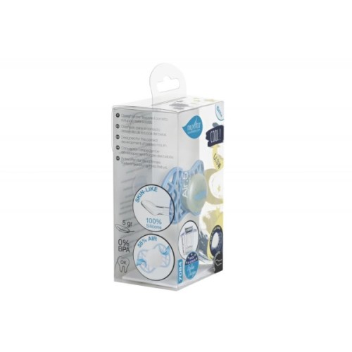 Пустушка Nuvita Air55 Cool 6m+ ортодонтична (світиться в темряві) (NV7084GDB)