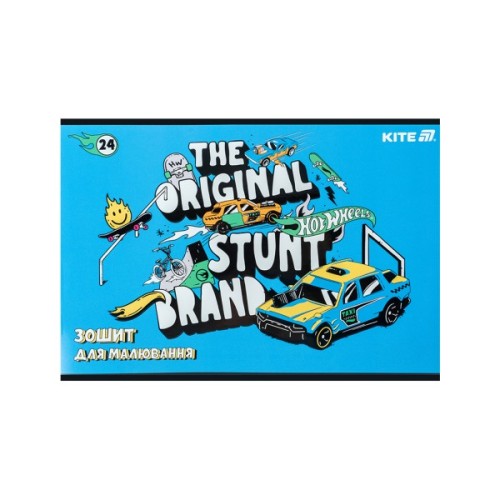 Альбом для малювання Kite Hot Wheels, 24 аркуша (HW25-242)