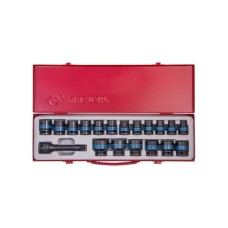 Набір торцевих головок KING TONY 1/2" ударних 19 шт. (4419MP)