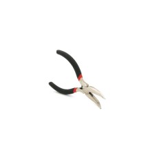 Плоскогубці Voltronic круглогубці вигнуті, чорні ручки, 125х25мм, 89 гр (YT-Red125x25)