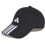 Кепка Adidas 3-Stripes New Logo Baseball JG1072 чорний OSFW 54-56 см (4067902589503)