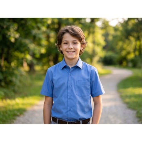 Сорочка дитяча Lakids з коротким рукавом (1552-116B-darkblue)