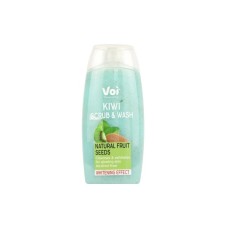 Гель для душу Voi Kiwi Scrub & Wash Natural Fruit Seeds Whitening Effect 400 мл (8681608226126)