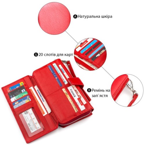 Гаманець ST Leather Червоний (18456)