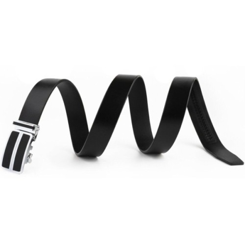 Ремінь Vintage Чоловічий з автоматичною пряжкою та чорними вставками Чорний (20281)