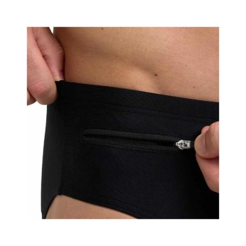 Плавки Arena Zip Brief 9 sm 006259-500 чорний 85 (3468336894316)
