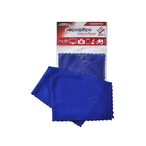 Серветки Acropolis A-90/12 microfiber 29*22см blue, поштучно (A90-12DB)