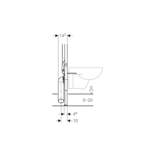 Інсталяція Geberit Duofix UP720 д/унітазу (8см) (111.796.00.1)